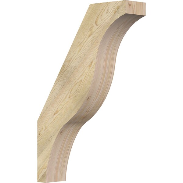 Ekena Millwork 6"W x 24"D x 36"H Funston Rough Sawn Knee Brace, Douglas Fir BRC06X24X36FST00RDF - main